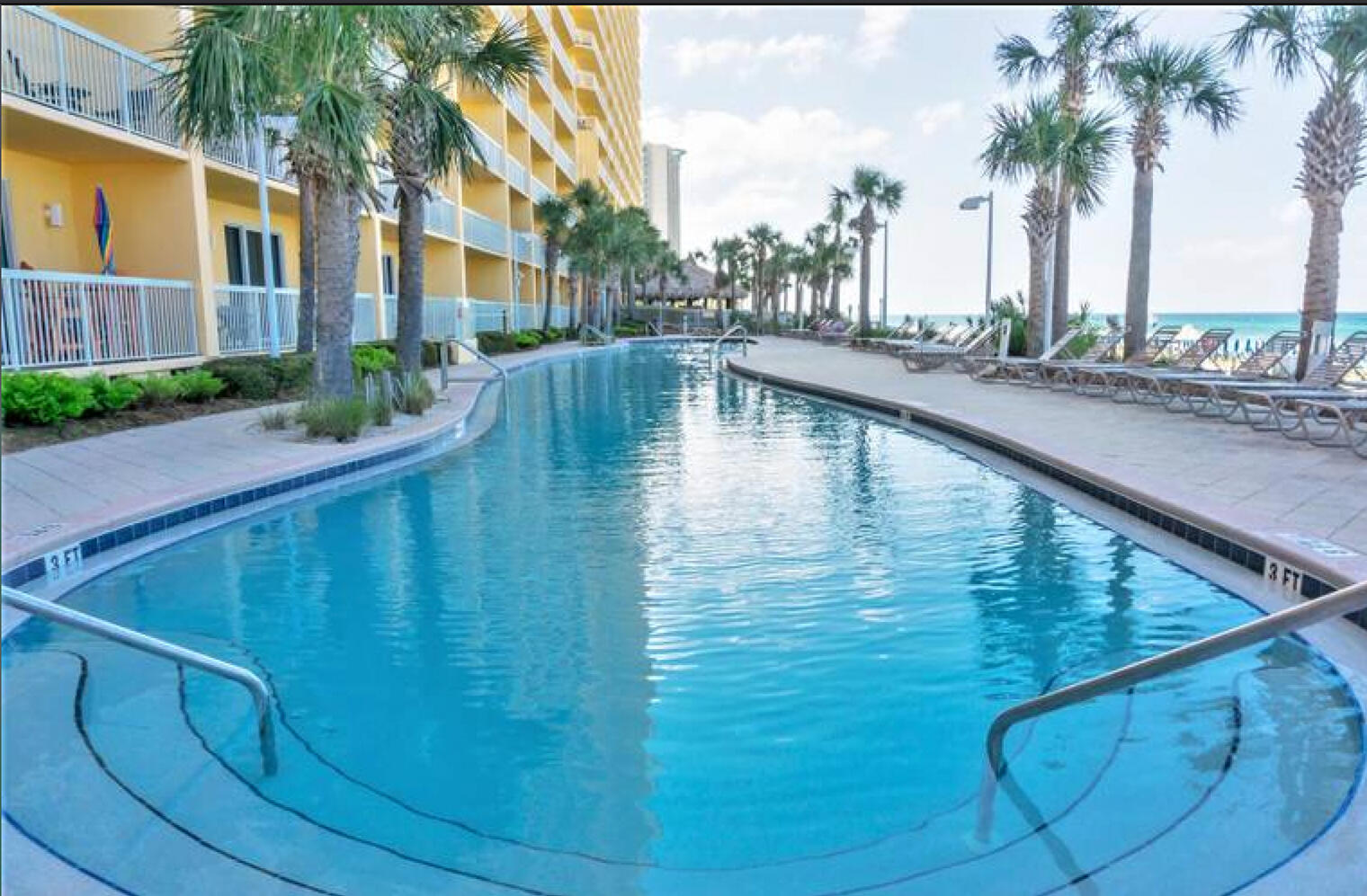 1 of 2 beachfront resort pools